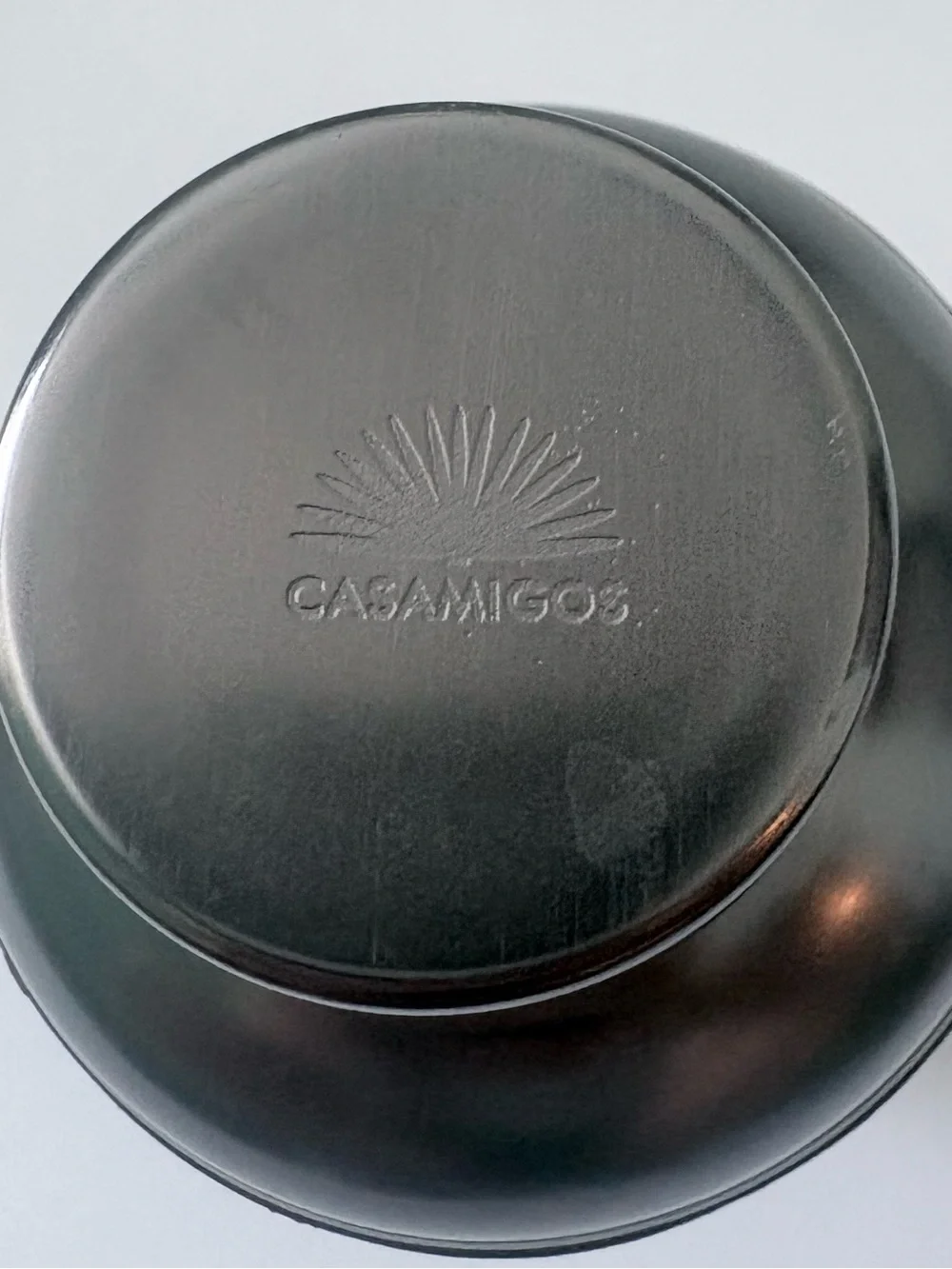 Casamigos Stainless Steel Cocktail Shaker with Brown Leather Accent